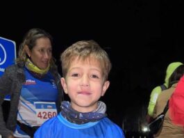 Con apenas 7 años, un niño de Pilar emociona en las carreras de running