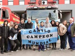 Pilar reconoció a Camilo Martínez luego de ser campeón mundial
